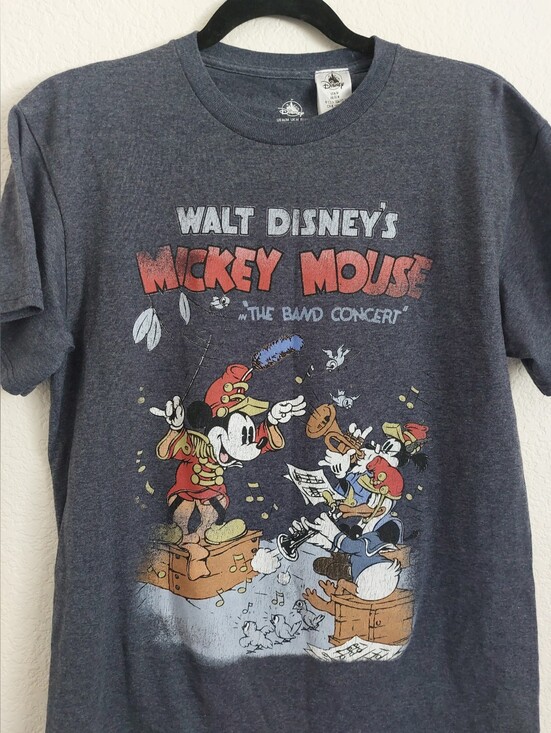 Disney Tops - Disney Charcoal Heather Mickey Mouse 'The Band Concert' Short Sleeve Tee
